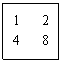 ı: 1 2
4 8

