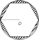如图,正六边形与正十二边形内接于同一圆 o中,已知外接圆的半径为2