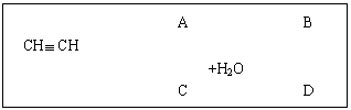 ı: A B 
 CH CH 
 +H2O 
 C D 
