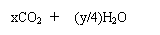 ı: xCO2 + (y/4)H2O



