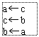 ı: a c
c b
b a
