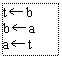 ı: t b
b a
a t
